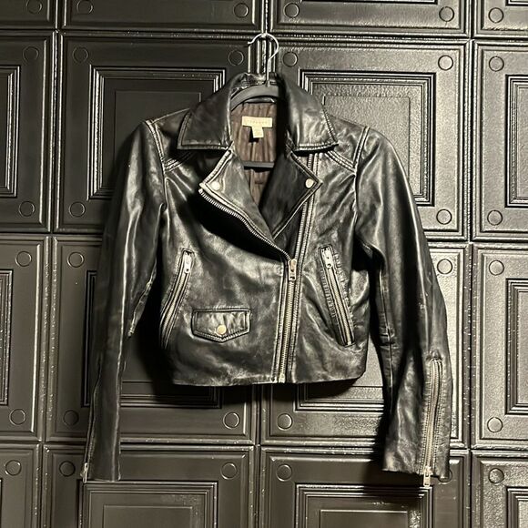 Topshop Leather biker jacket